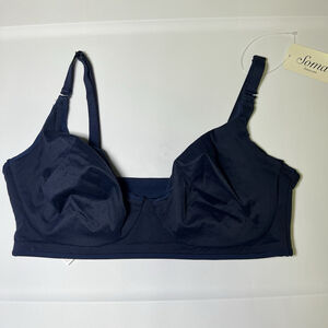Soma Embraceable Reversible Bralette Nightfall Navy S Wireless Lounge Bra